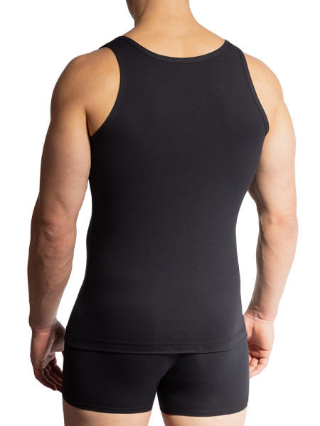 OLAF BENZ Regular Fit Sort Feinripp