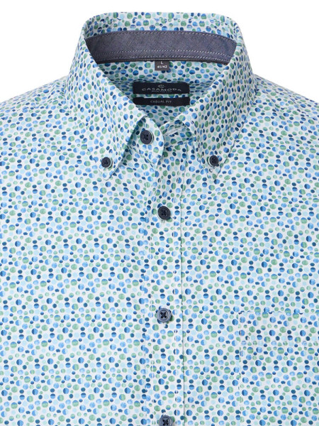 CASAMODA Regular Fit Skjorte Grøn Button-Down Easy Care  - Visning 1