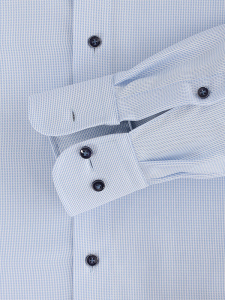 CASAMODA Comfort Fit Skjorte Lyseblå Kent Struktur - Visning 2