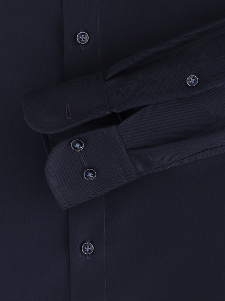 CASAMODA Comfort Fit Skjorte Mørkeblå Kent Struktur - Visning 2