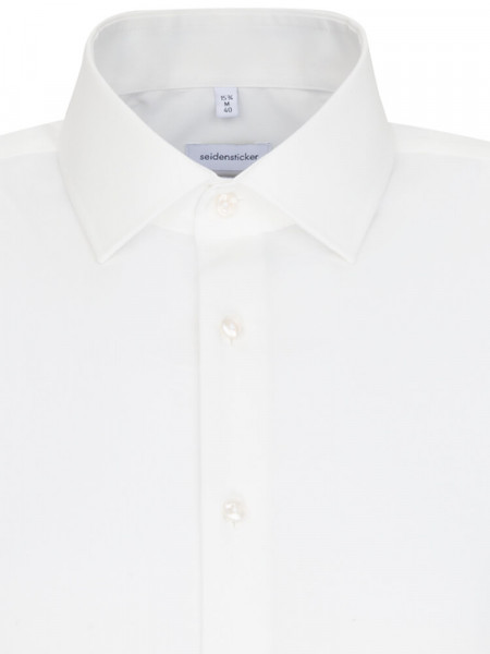 SEIDENSTICKER Slim Fit Skjorte Lys beige Business Kent Popeline - Visning 2