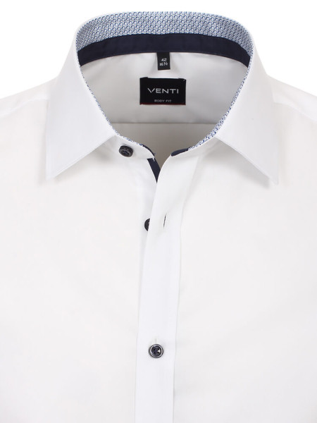 VENTI Slim Fit Skjorte Hvid Kent Easy Care  - Visning 1
