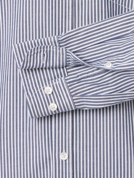 CASAMODA Comfort Fit Skjorte Mørkeblå Button-Down Easy Care  - Visning 2