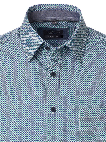 CASAMODA Comfort Fit Skjorte Grøn Kent Easy Care  - Visning 1