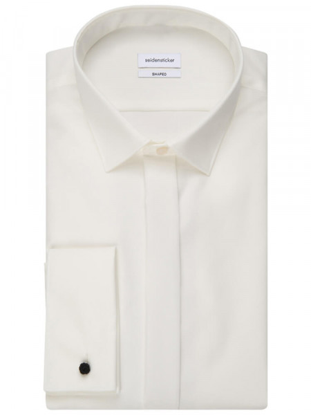 SEIDENSTICKER Tailored Fit Skjorte Lys beige Business Kent Popeline - Visning 4