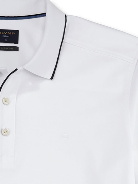 OLYMP Polo Hvid Extrafeine Qualität