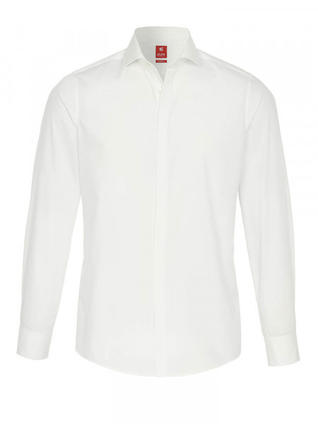 PURE Slim Fit Skjorte Lys beige Haifisch Popeline - Visning 1