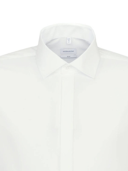 SEIDENSTICKER Slim Fit Skjorte Lys beige Business Kent Twill - Visning 2