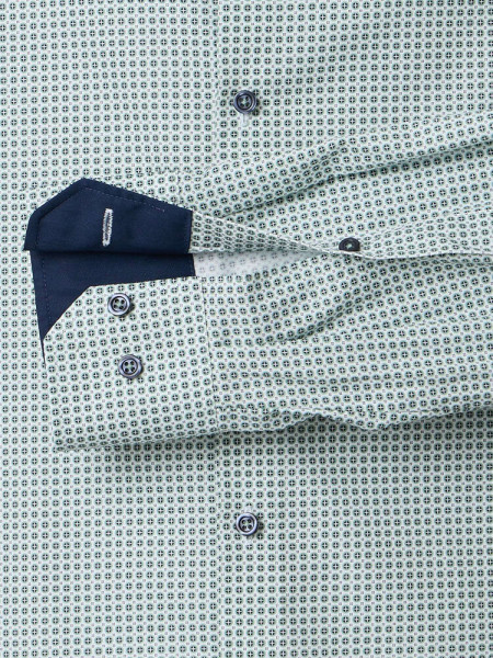 VENTI Regular Fit Skjorte Grøn Kent Popeline - Visning 2