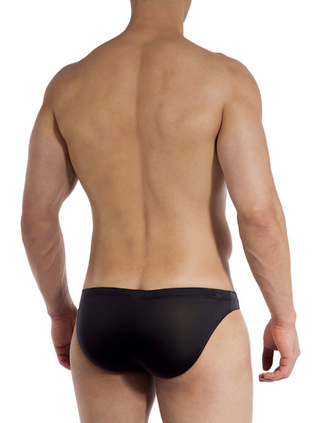 OLAF BENZ Regular Fit Sort Microfaser