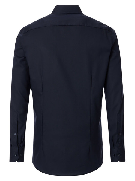 VENTI Regular Fit Skjorte Marine Button-Down Fein Oxford