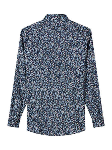 OLYMP Regular Fit Skjorte Mørkeblå New Kent Twill