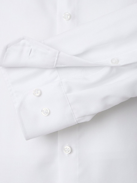 VENTI Regular Fit Skjorte Hvid Button-Down Fein Oxford - Visning 2