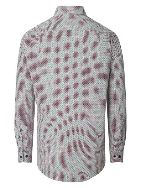 REDMOND Comfort Fit Skjorte Rød Kent Print