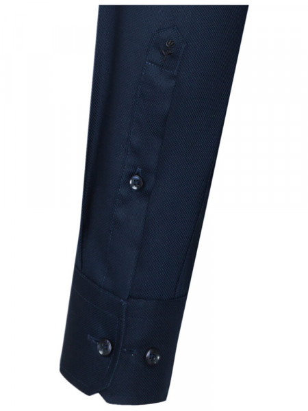 SEIDENSTICKER Regular Fit Skjorte Marine Business Kent Struktur - Visning 1