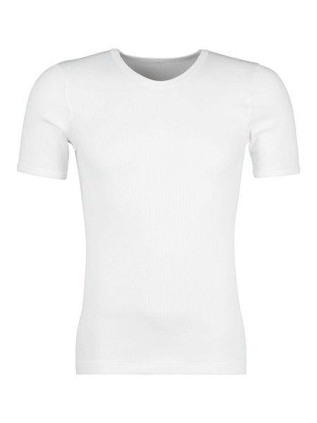 HUBER Regular Fit Hvid Doppelrippenstich - Visning 1