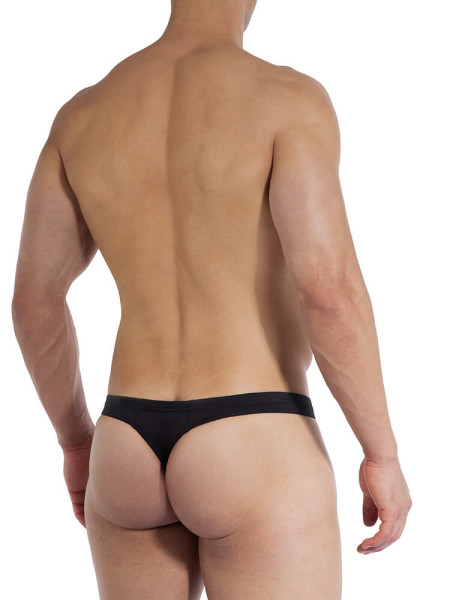 OLAF BENZ Regular Fit Sort Microfaser