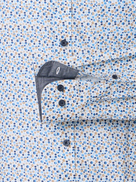 CASAMODA Comfort Fit Skjorte Brun Button-Down Easy Care  - Visning 2