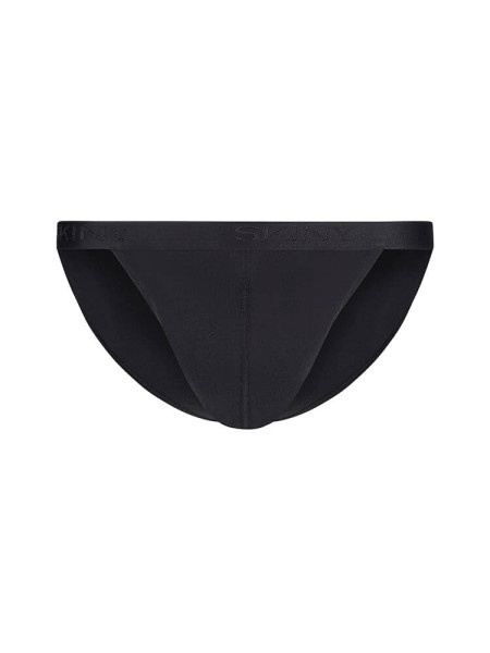 SKINY Regular Fit Sort Feinripp - Visning 1