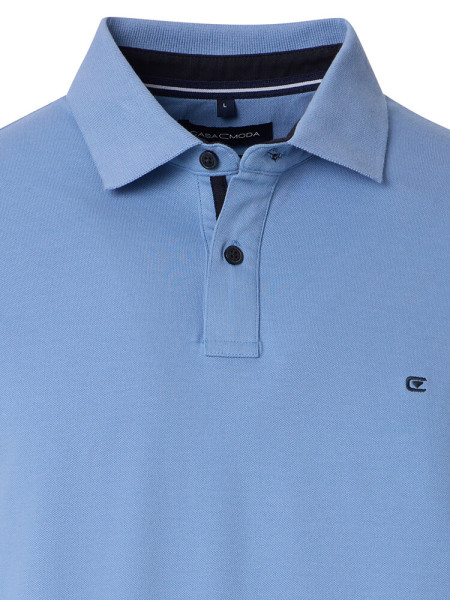 CASAMODA Polo Lyseblå Extrafeine Qualität - Visning 1