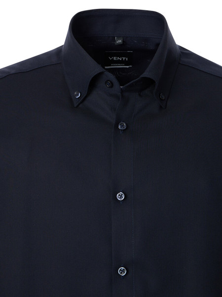 VENTI Regular Fit Skjorte Marine Button-Down Fein Oxford - Visning 1