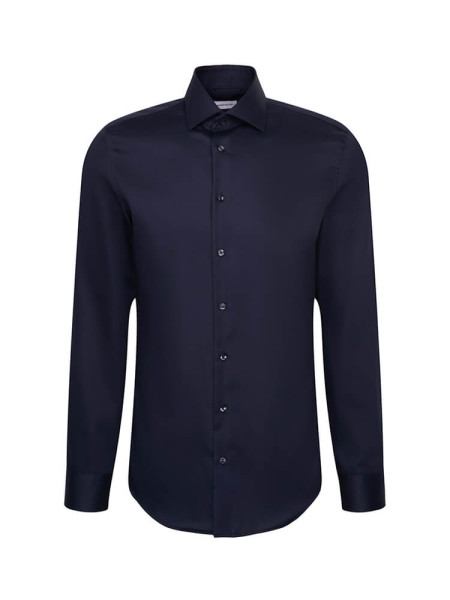 SEIDENSTICKER Slim Fit Skjorte Marine New Kent Twill