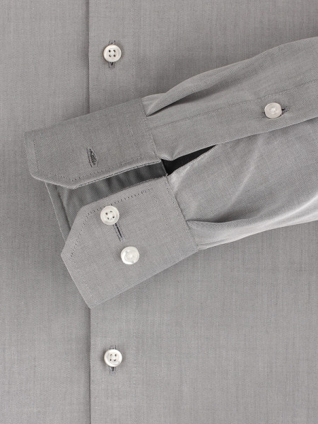 VENTI Regular Fit Skjorte Lysegrå Kent Twill - Visning 2