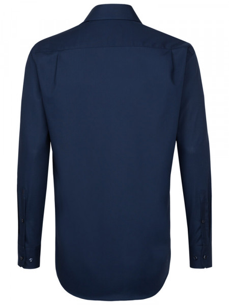 SEIDENSTICKER Regular Fit Skjorte Marine Business Kent Popeline