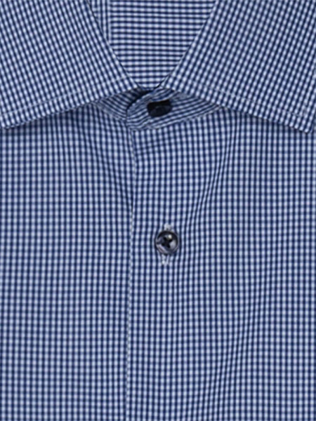 SEIDENSTICKER Regular Fit Skjorte Medium blå Business Kent Popeline - Visning 1