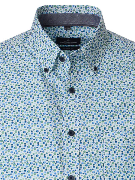 CASAMODA Regular Fit Skjorte Grøn Button-Down Easy Care  - Visning 1