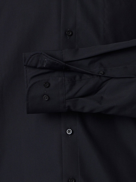 VENTI Comfort Fit Skjorte Sort Kent Popeline - Visning 2