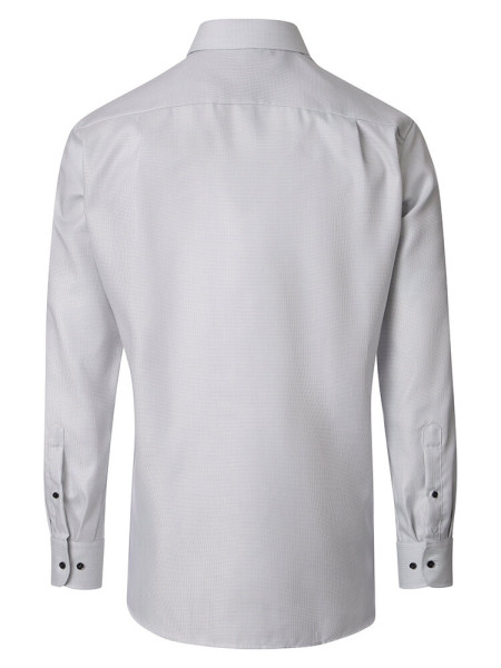VENTI Comfort Fit Skjorte Lysegrå Kent Struktur