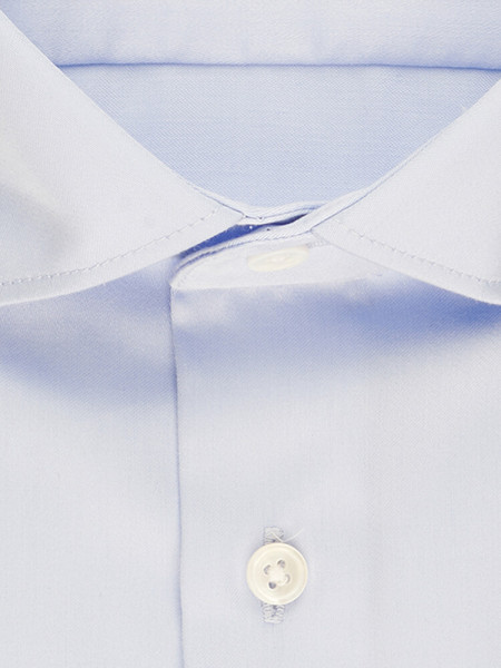 SEIDENSTICKER Slim Fit Skjorte Lyseblå New Kent Satin  - Visning 1