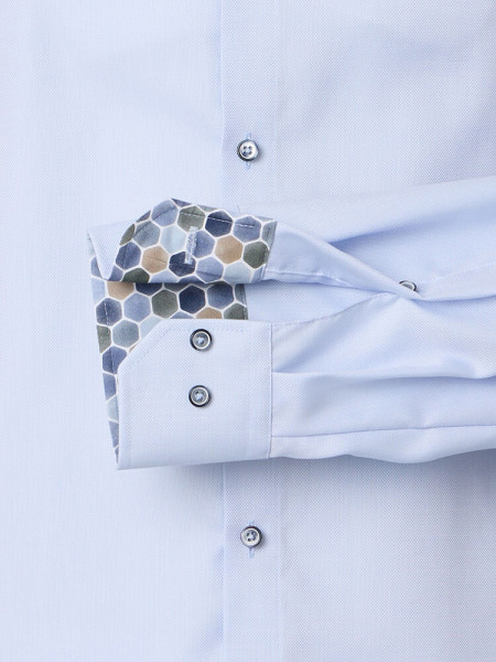 VENTI Regular Fit Skjorte Lyseblå Kent Popeline - Visning 2