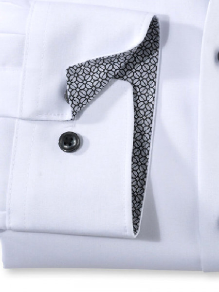 OLYMP Comfort Fit Skjorte Hvid New Kent Popeline - Visning 2