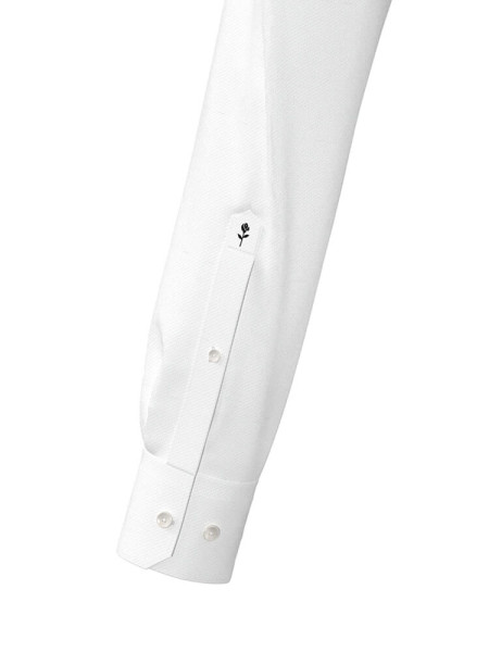 SEIDENSTICKER Regular Fit Skjorte Hvid Kent Struktur - Visning 3