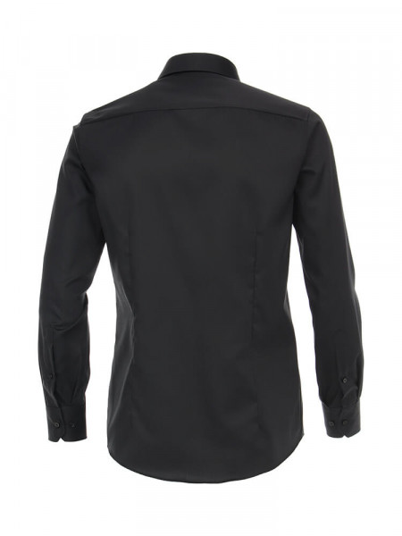 VENTI Regular Fit Skjorte Sort Kent Twill