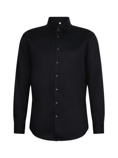 SEIDENSTICKER Regular Fit Skjorte Sort New Kent Twill
