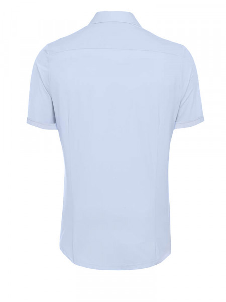 PURE Extra Slim Fit Skjorte Lyseblå Haifisch Jersey