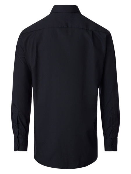 VENTI Comfort Fit Skjorte Sort Kent Twill