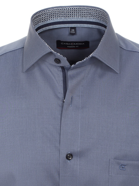 CASAMODA Regular Fit Skjorte Medium blå Kent Easy Care  - Visning 1