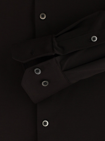 VENTI Regular Fit Skjorte Sort Kent Jersey - Visning 2