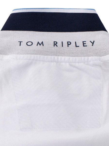 TOM RIPLEY Polo Hvid Extrafeine Qualität - Visning 1
