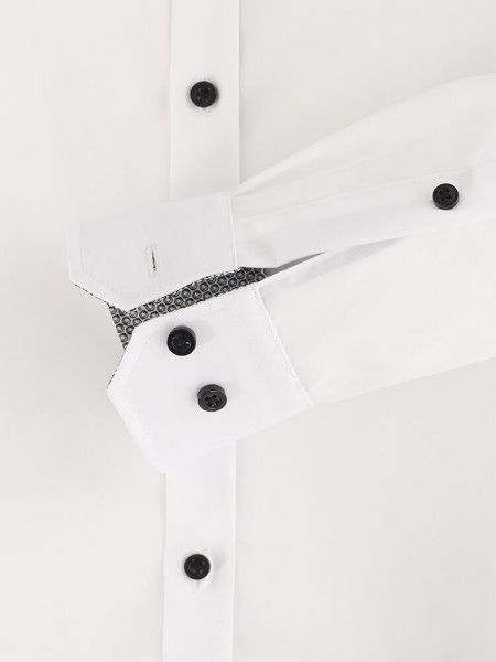 VENTI Slim Fit Skjorte Hvid Kent Easy Care  - Visning 2