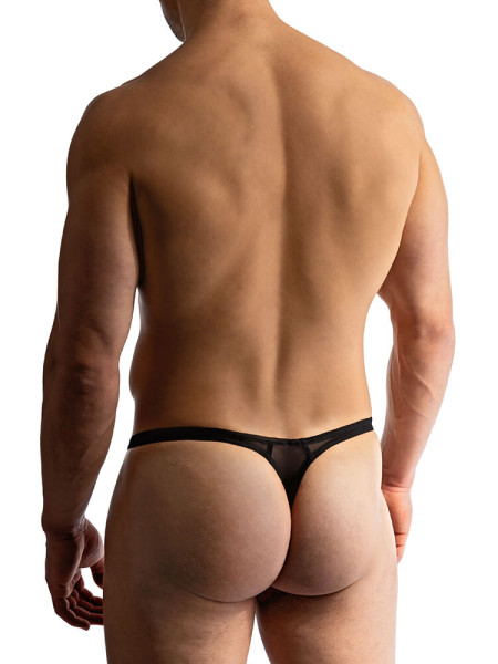 MANSTORE Regular Fit Sort Microfaser