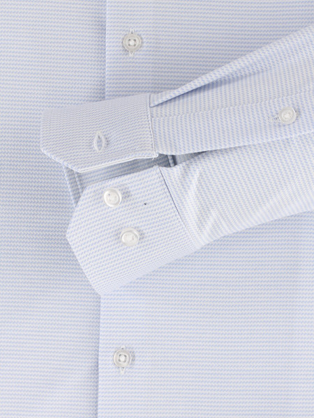 VENTI Slim Fit Skjorte Lyseblå Kent Jersey - Visning 2
