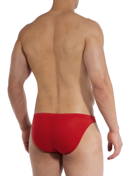 OLAF BENZ Regular Fit Rød Microfaser