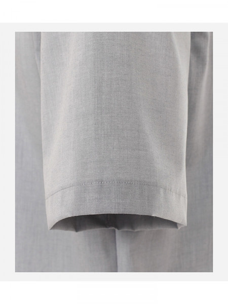 CASAMODA Comfort Fit Skjorte Lysegrå Kent Popeline - Visning 2