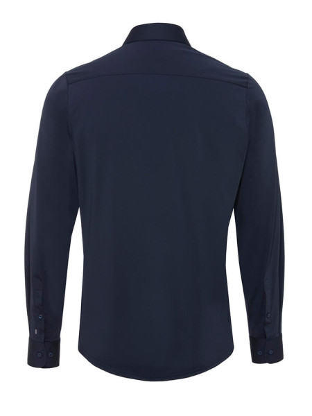 PURE Extra Slim Fit Skjorte Mørkeblå Haifisch Jersey