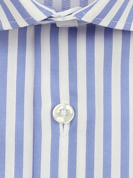 SEIDENSTICKER Tailored Fit Skjorte Lyseblå New Kent Struktur - Visning 1